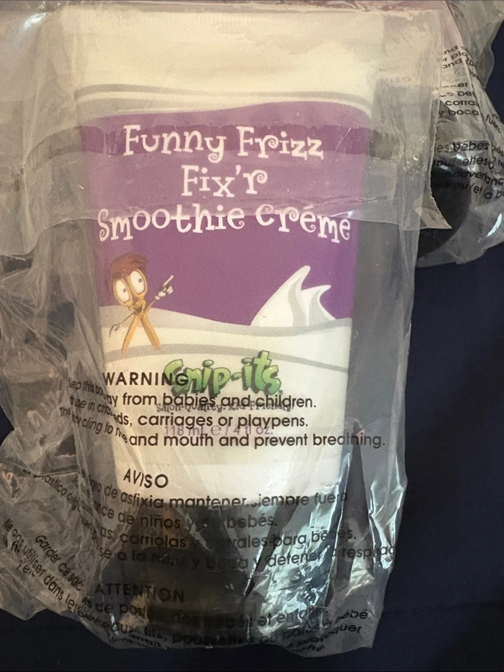 3x Snip-it’s Funny Frizz Fix’r Smoothie Crème Hair Kid Friendly 4 oz each